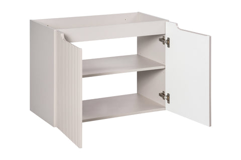 Waschbeckenunterschrank Novira Kaschmir matt 80 × 57 × 39 cm mit 2 Türen – Ansicht 3