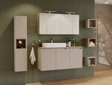 Waschbeckenunterschrank Novira Kaschmir matt 80 × 57 × 39 cm mit 2 Türen – Ansicht 4