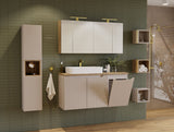 Waschbeckenunterschrank Novira Kaschmir matt 80 × 57 × 39 cm mit 2 Türen – Ansicht 5