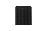 Waschbeckenunterschrank Novira Schwarz matt 50 × 57 × 39 cm mit 2 Schubladen – Ansicht 2