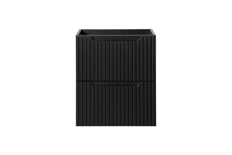 Waschbeckenunterschrank Novira Schwarz matt 50 × 57 × 39 cm mit 2 Schubladen – Ansicht 2