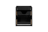 Waschbeckenunterschrank Novira Schwarz matt 50 × 57 × 39 cm mit 2 Schubladen – Ansicht 4