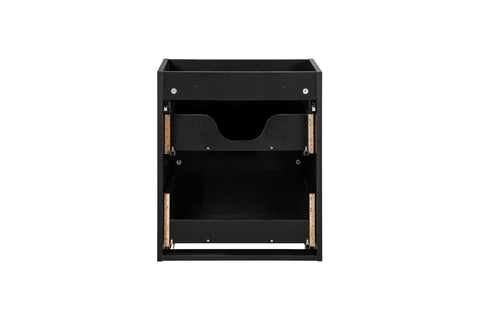 Waschbeckenunterschrank Novira Schwarz matt 50 × 57 × 39 cm mit 2 Schubladen – Ansicht 4