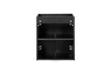 Waschbeckenunterschrank Novira Schwarz matt 50 × 57 × 39 cm mit 2 Türen – Ansicht 4