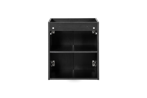 Waschbeckenunterschrank Novira Schwarz matt 50 × 57 × 39 cm mit 2 Türen – Ansicht 4