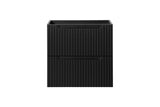 Waschbeckenunterschrank Novira Schwarz matt 60 × 57 × 39 cm mit 2 Schubladen – Ansicht 2