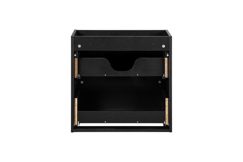 Waschbeckenunterschrank Novira Schwarz matt 60 × 57 × 39 cm mit 2 Schubladen – Ansicht 4