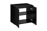 Waschbeckenunterschrank Novira Schwarz matt 60 × 57 × 39 cm mit 2 Türen – Ansicht 4