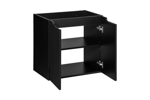 Waschbeckenunterschrank Novira Schwarz matt 60 × 57 × 39 cm mit 2 Türen – Ansicht 4