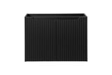 Waschbeckenunterschrank Novira Schwarz matt 80 × 57 × 39 cm mit 2 Türen – Ansicht 2