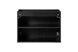 Waschbeckenunterschrank Novira Schwarz matt 80 × 57 × 39 cm mit 2 Türen – Ansicht 4