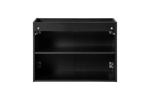 Waschbeckenunterschrank Novira Schwarz matt 80 × 57 × 39 cm mit 2 Türen – Ansicht 4