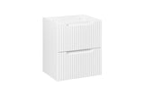 Waschbeckenunterschrank Novira Weiß matt 50 × 57 × 39 cm mit 2 Schubladen