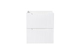 Waschbeckenunterschrank Novira Weiß matt 50 × 57 × 39 cm mit 2 Schubladen – Ansicht 2