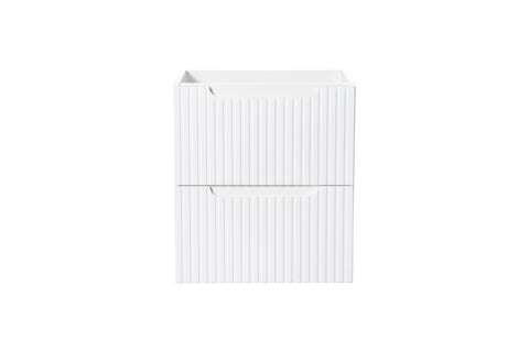 Waschbeckenunterschrank Novira Weiß matt 50 × 57 × 39 cm mit 2 Schubladen – Ansicht 2