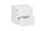 Waschbeckenunterschrank Novira Weiß matt 50 × 57 × 39 cm mit 2 Schubladen – Ansicht 3
