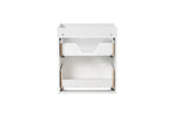 Waschbeckenunterschrank Novira Weiß matt 50 × 57 × 39 cm mit 2 Schubladen – Ansicht 4