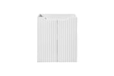 Waschbeckenunterschrank Novira Weiß matt 50 × 57 × 39 cm mit 2 Türen – Ansicht 2