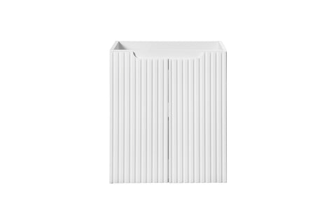Waschbeckenunterschrank Novira Weiß matt 50 × 57 × 39 cm mit 2 Türen – Ansicht 2