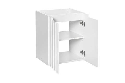 Waschbeckenunterschrank Novira Weiß matt 50 × 57 × 39 cm mit 2 Türen – Ansicht 3