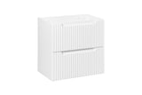 Waschbeckenunterschrank Novira Weiß matt 60 × 57 × 39 cm mit 2 Schubladen