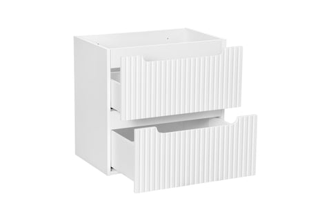 Waschbeckenunterschrank Novira Weiß matt 60 × 57 × 39 cm mit 2 Schubladen – Ansicht 3