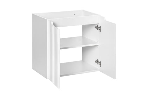 Waschbeckenunterschrank Novira Weiß matt 60 × 57 × 39 cm mit 2 Türen – Ansicht 3