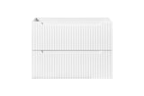 Waschbeckenunterschrank Novira Weiß matt 80 × 57 × 39 cm mit 2 Schubladen – Ansicht 2