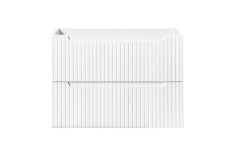 Waschbeckenunterschrank Novira Weiß matt 80 × 57 × 39 cm mit 2 Schubladen – Ansicht 2