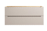 Waschbeckenunterschrank Oceana Beige 120 × 57 × 46 cm mit 2 Schubladen – Ansicht 2