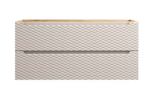 Waschbeckenunterschrank Oceana Beige 120 × 57 × 46 cm mit 2 Schubladen – Ansicht 2