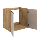 Waschbeckenunterschrank Oceana Beige 60 × 57 × 46 cm mit 2 Türen – Ansicht 3