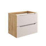 Waschbeckenunterschrank Oceana Beige 70 × 57 × 46 cm mit 2 Schubladen