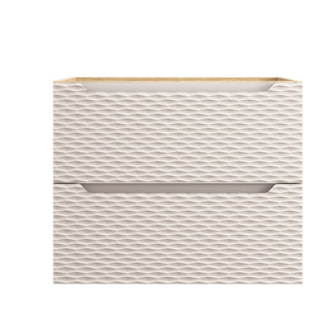 Waschbeckenunterschrank Oceana Beige 70 × 57 × 46 cm mit 2 Schubladen – Ansicht 2