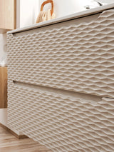 Waschbeckenunterschrank Oceana Beige 70 × 57 × 46 cm mit 2 Schubladen – Ansicht 5