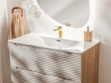 Waschbeckenunterschrank Oceana Beige 90 × 57 × 46 cm mit 2 Schubladen – Ansicht 5