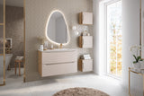 Waschbeckenunterschrank Oceana Beige 90 × 57 × 46 cm mit 2 Schubladen – Ansicht 6