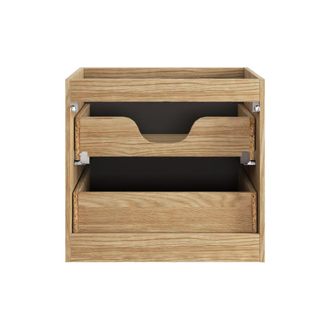 Waschbeckenunterschrank Oceana Schwarz matt 60 × 57 × 46 cm mit 2 Schubladen – Ansicht 4