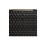 Waschbeckenunterschrank Oceana Schwarz matt 60 × 57 × 46 cm mit 2 Türen – Ansicht 2