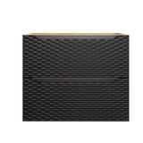 Waschbeckenunterschrank Oceana Schwarz matt 70 × 57 × 46 cm mit 2 Schubladen – Ansicht 2