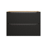 Waschbeckenunterschrank Oceana Schwarz matt 80 × 57 × 46 cm mit 2 Schubladen – Ansicht 2