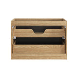 Waschbeckenunterschrank Oceana Schwarz matt 80 × 57 × 46 cm mit 2 Schubladen – Ansicht 4