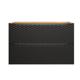 Waschbeckenunterschrank Oceana Schwarz matt 90 × 57 × 46 cm mit 2 Schubladen – Ansicht 2