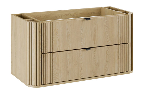 Waschbeckenunterschrank Ovara Cremona Eiche 100 × 52 × 45,8 cm mit 2 Schubladen