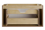 Waschbeckenunterschrank Ovara Cremona Eiche 100 × 52 × 45,8 cm mit 2 Schubladen – Ansicht 4