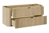 Waschbeckenunterschrank Ovara Cremona Eiche 120 × 52 × 45,8 cm mit 2 Schubladen – Ansicht 3