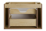 Waschbeckenunterschrank Ovara Cremona Eiche 80 × 52 × 45,8 cm mit 2 Schubladen – Ansicht 4