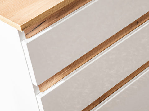 Waschbeckenunterschrank Platora Weiß 94 × 64 × 50 cm mit 3 Schubladen – Ansicht 5