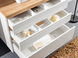 Waschbeckenunterschrank Platora Weiß 94 × 64 × 50 cm mit 3 Schubladen – Ansicht 6