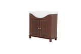 Waschbeckenunterschrank Retrano Braun 85 × 81 × 35 cm mit 2 Türen – Ansicht 3